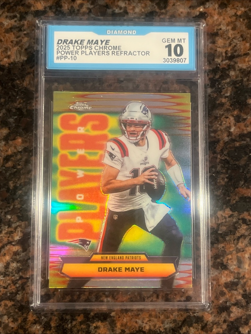 DrakeTopps Chrome Power Players Card PP-10 Gem Mint 10